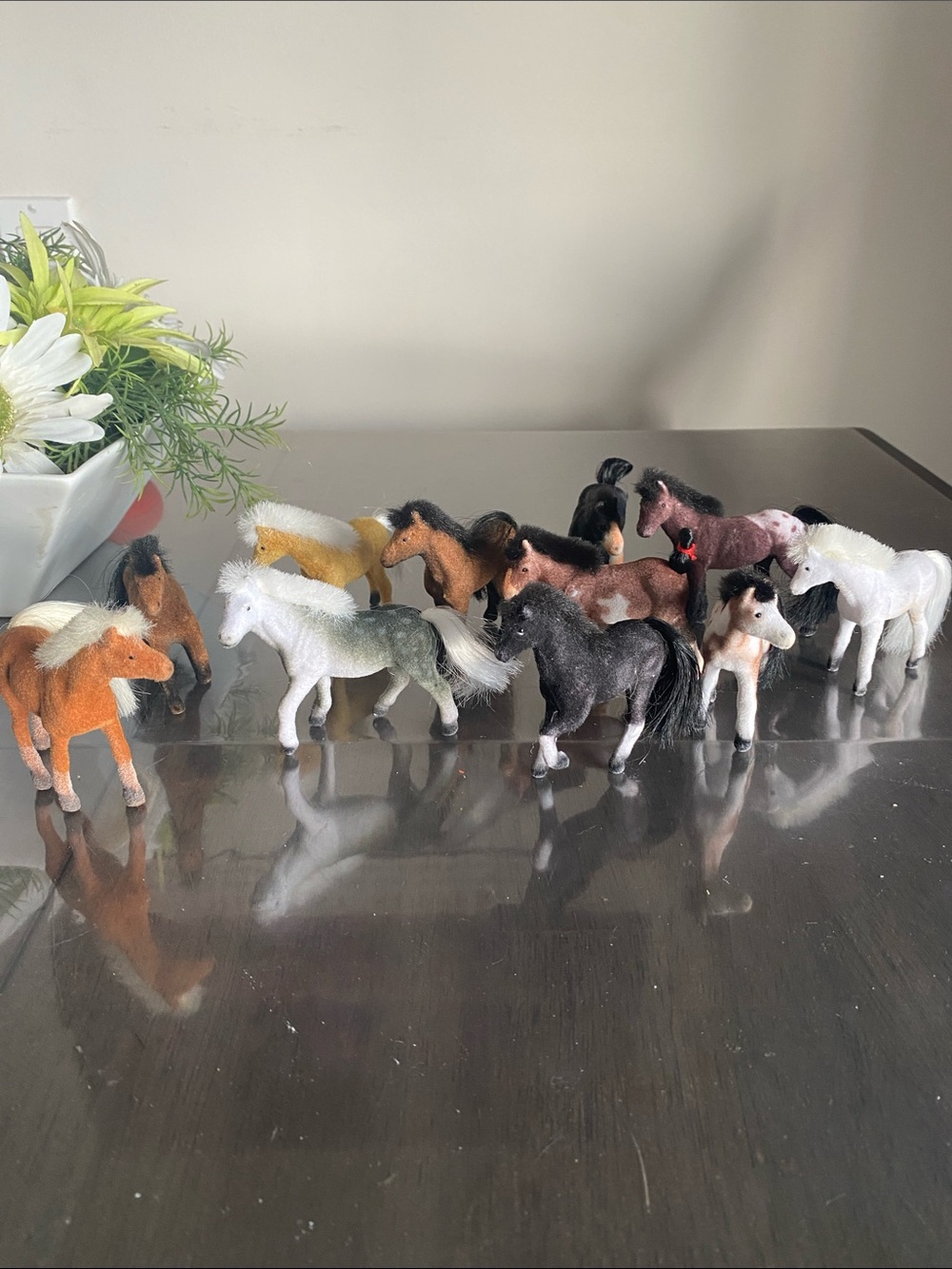 Melissa & Doug Flocked Velvet Horses (11) equestrian toys